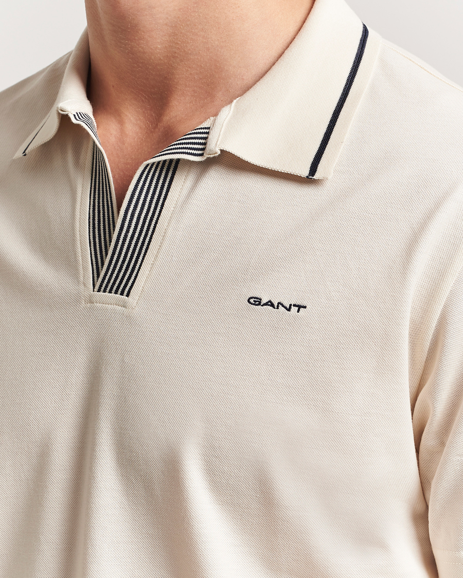 GANT Tipping Polo Cream