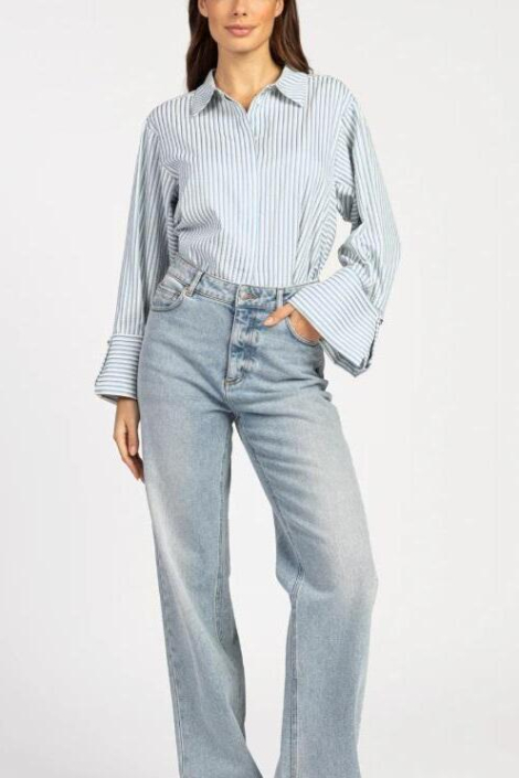 Aaiko blauwe dames blouse