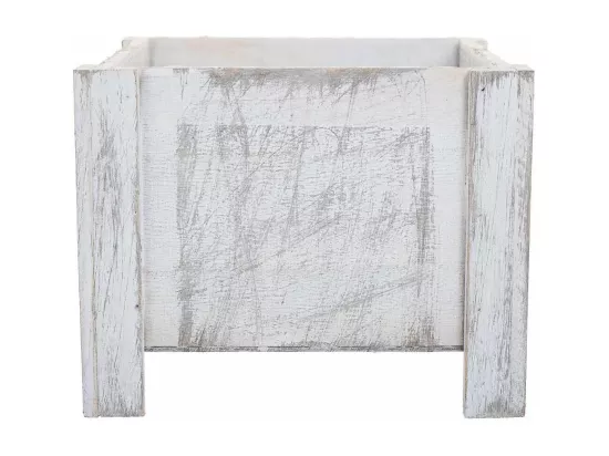Ensemble de 2 paniers en bois blancs