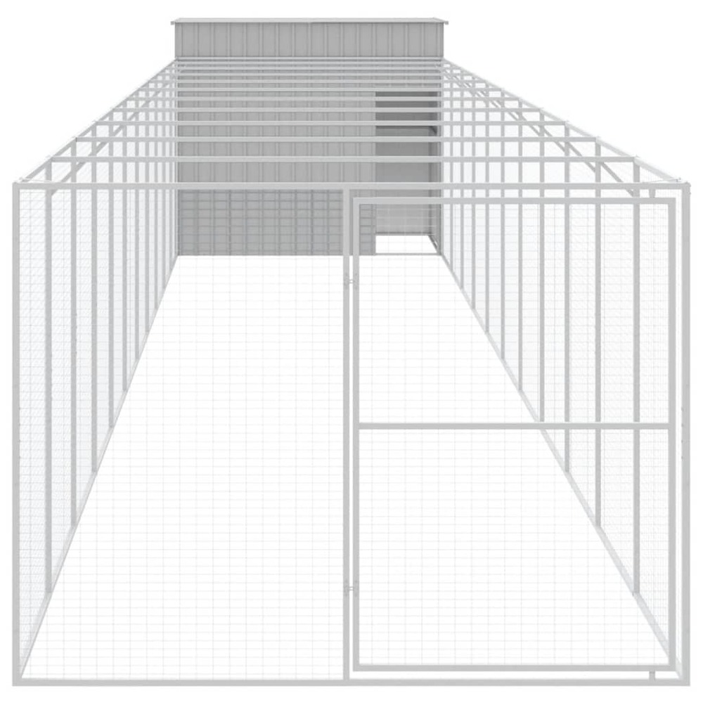 Niche pour chien avec cour gris clair 214x1273x181 cm