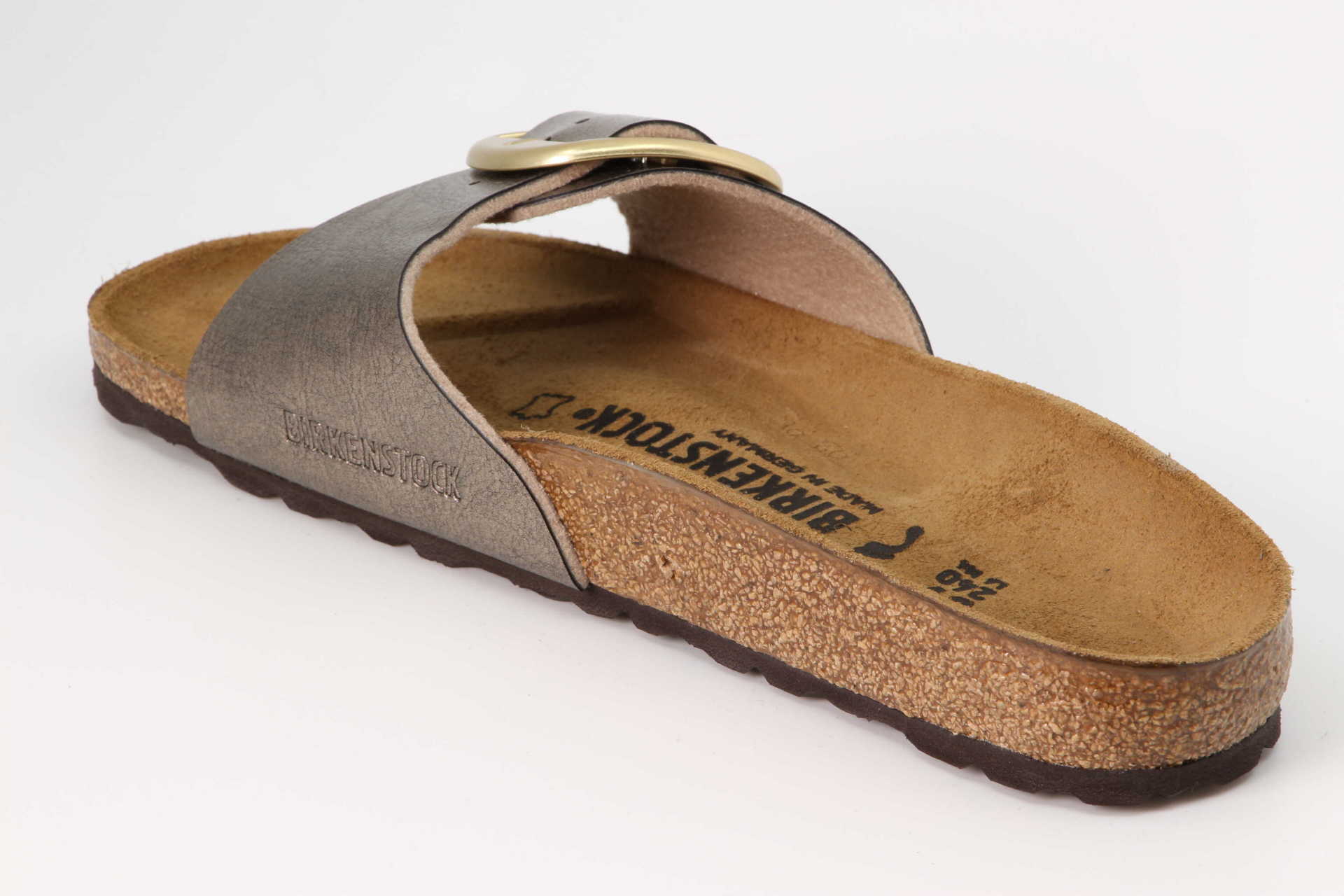 Birkenstock Madrid Big Buckle schmal graceful taupe