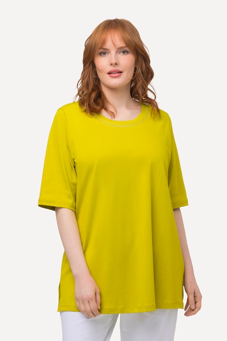 T-Shirt, A-Linie, Rundhals, Halbarm, Pima Cotton
