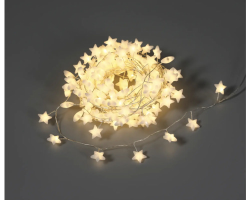 Kerstverlichting in de vorm van een ster, Lafiora, 8,95 m + 5 m aansluitdraad, 180 LED's, warm wit licht