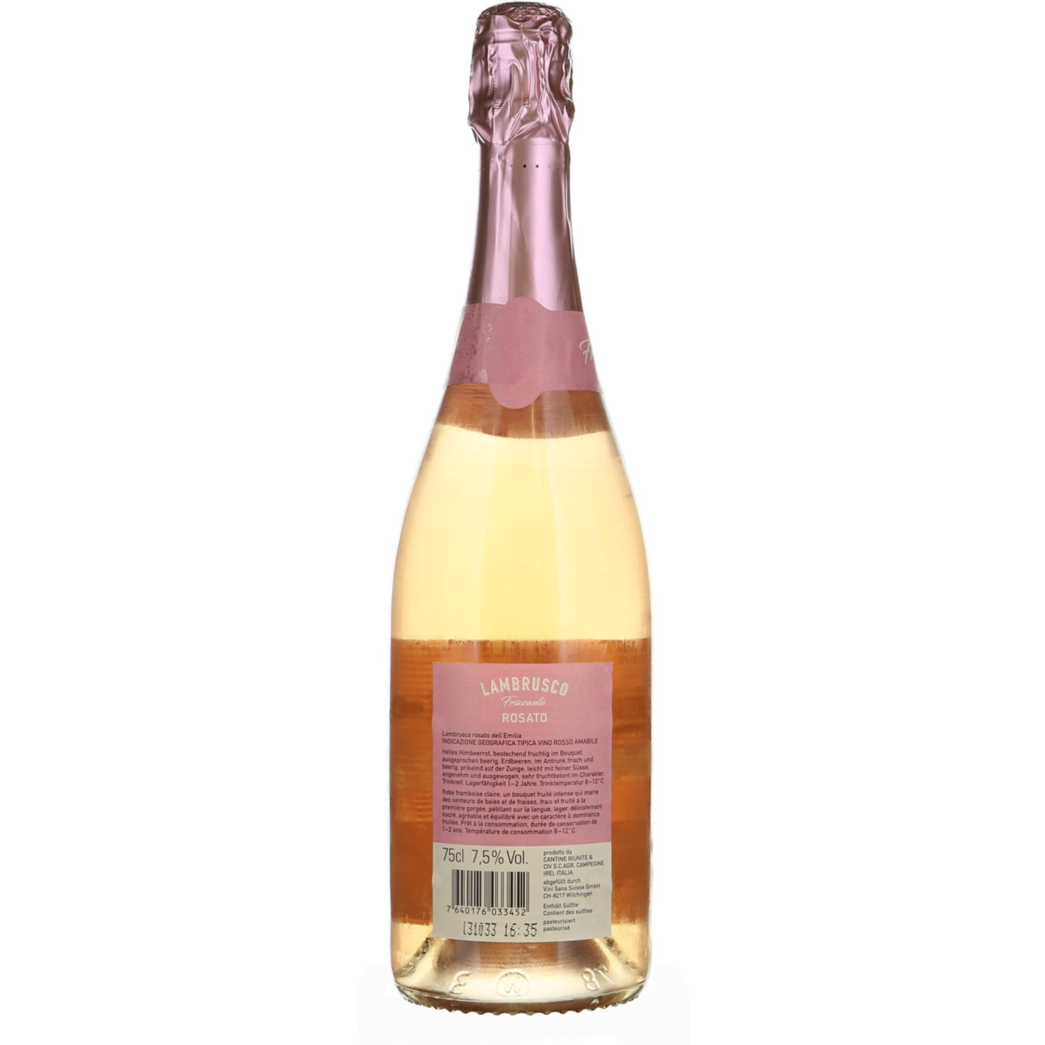 Lambrusco Rosato Frizzante -75cl