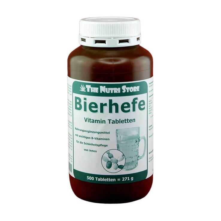 Bierhefe 500 mg Vitamin Tabletten, 500 St