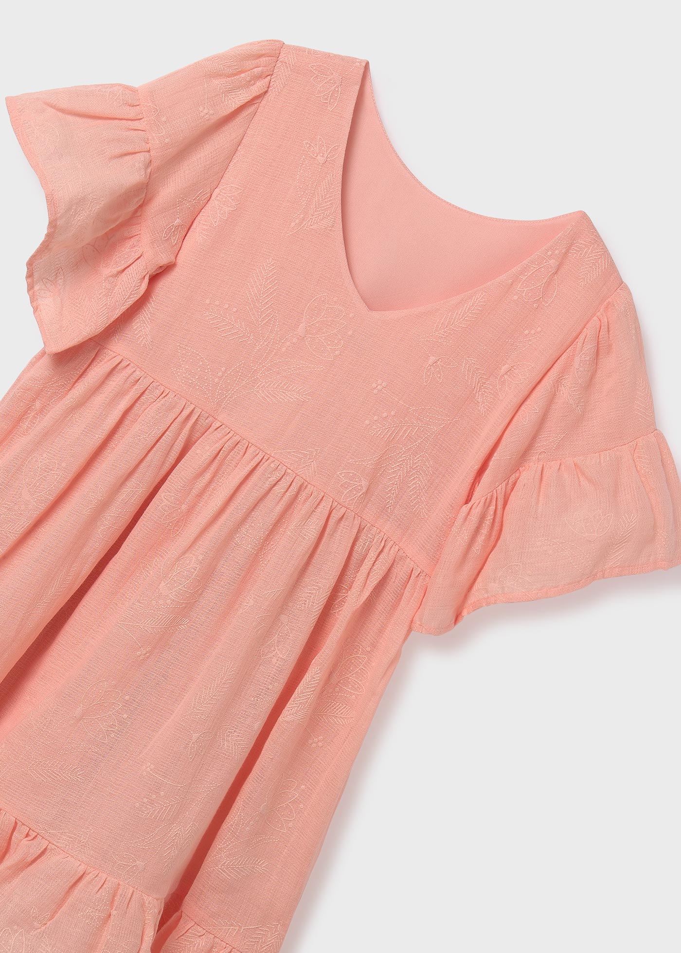 Vestido Tulipa com estampa em relevo para meninas