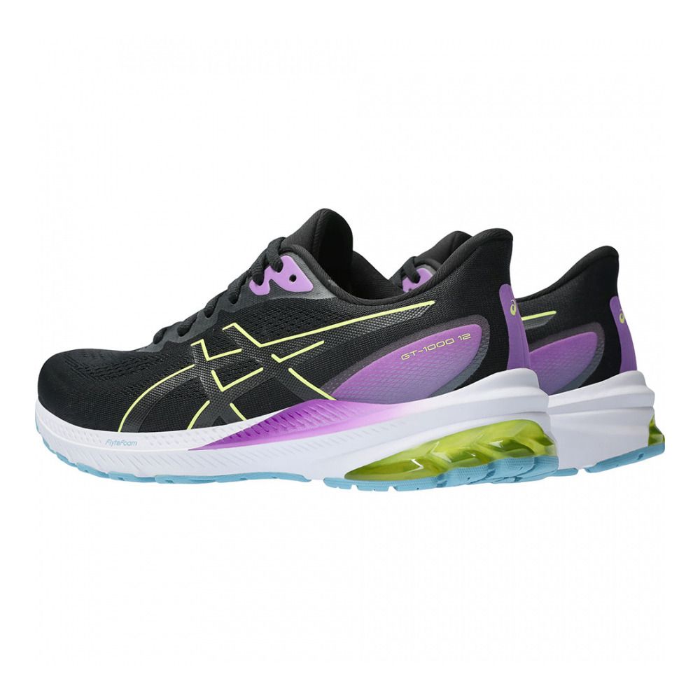 Asics GT-1000 12 - Chaussures running Femme black/glow yellow