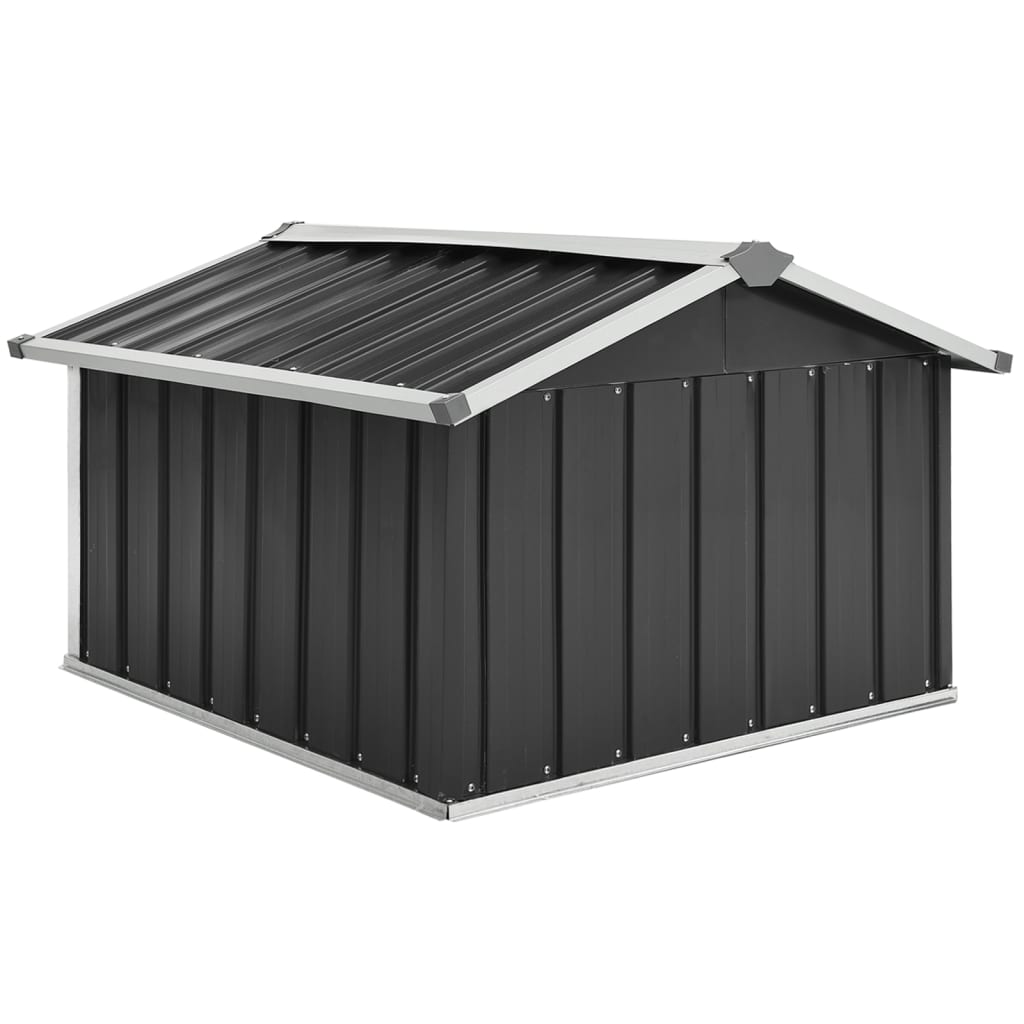 Abri pour robot de jardin 92x97x63cm acier galvanisé anthracite