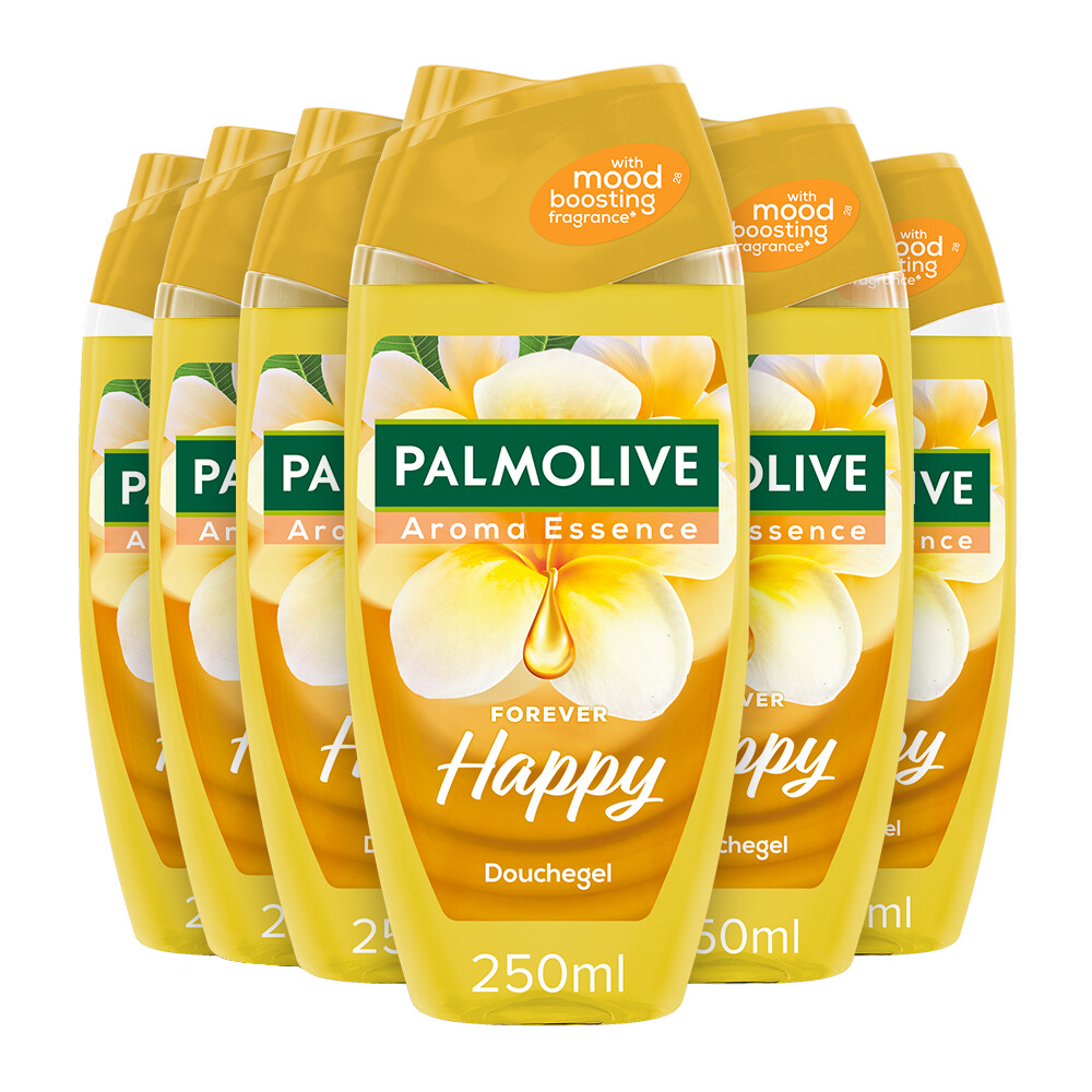 6x Palmolive Douchegel Aroma Essences Forever Happy250 ml