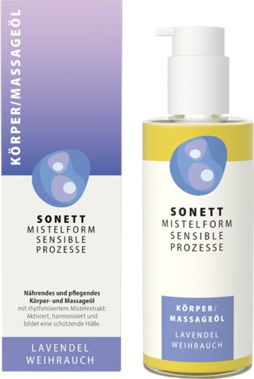 Sonett  MISTELFORM SENSIBLE PROZESSE Körper- und Massageöl, Lavendel-Weihrauch (145 ml)