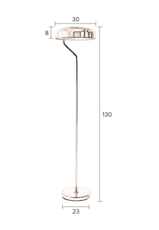Dutchbone Eclipse vloerlamp messing