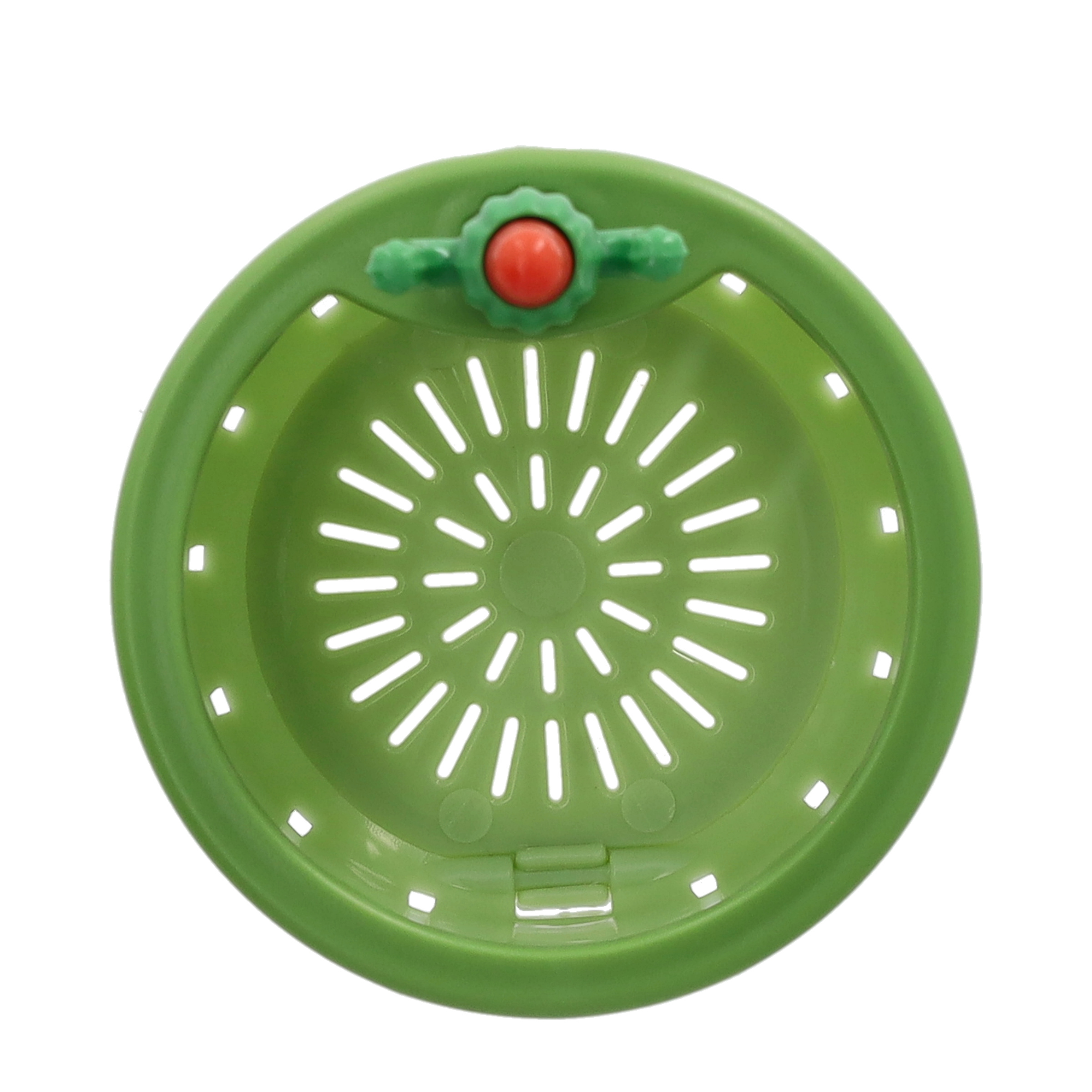 (Ø68x5mm) Kaktus Abfluss Haarfänger Abflusssieb mit Klappöffnung für Küche / Badezimmer - Grün