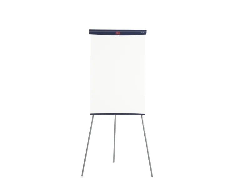 Flipover gulvmodel Nobo Basic med 3 ben og lakeret magnetisk Whiteboard