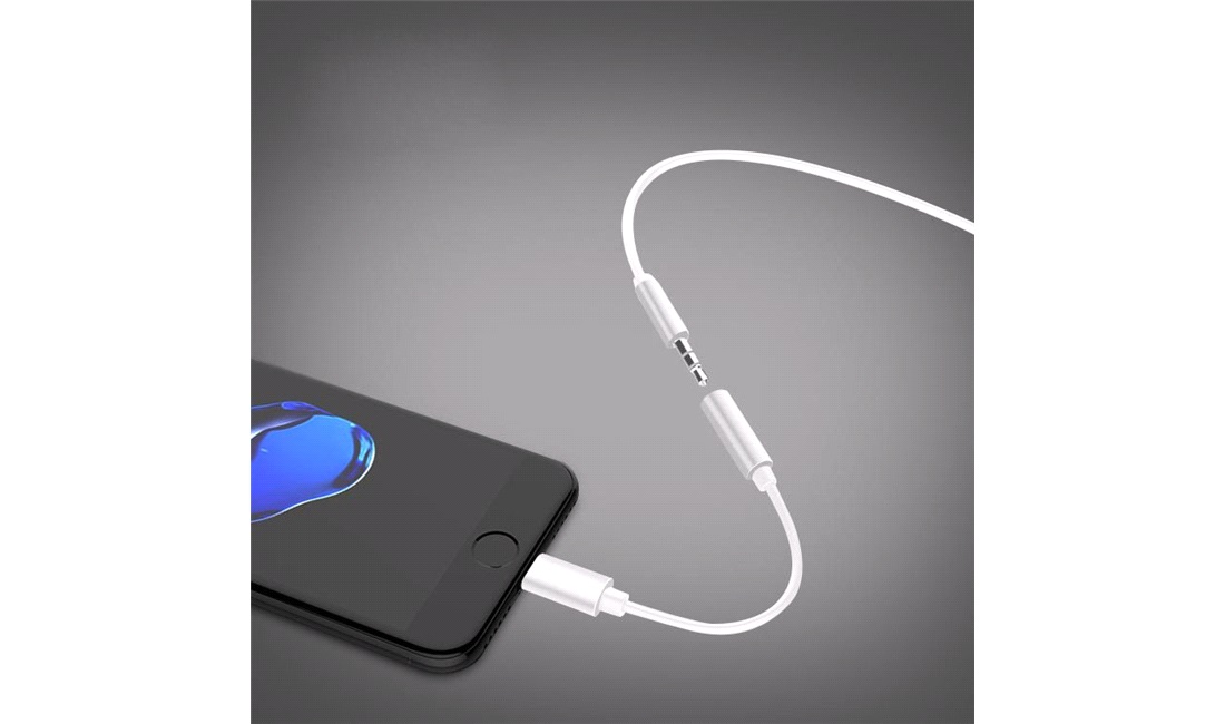 Lightning til mini jack adapter 0,1M