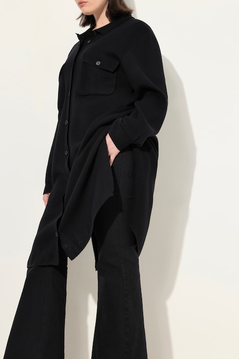 Shaket, Shirtjacke, Hemdkragen, Langarm