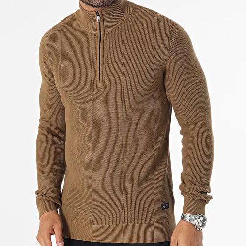 Pull Col Zippé Codford 20714337 Marron