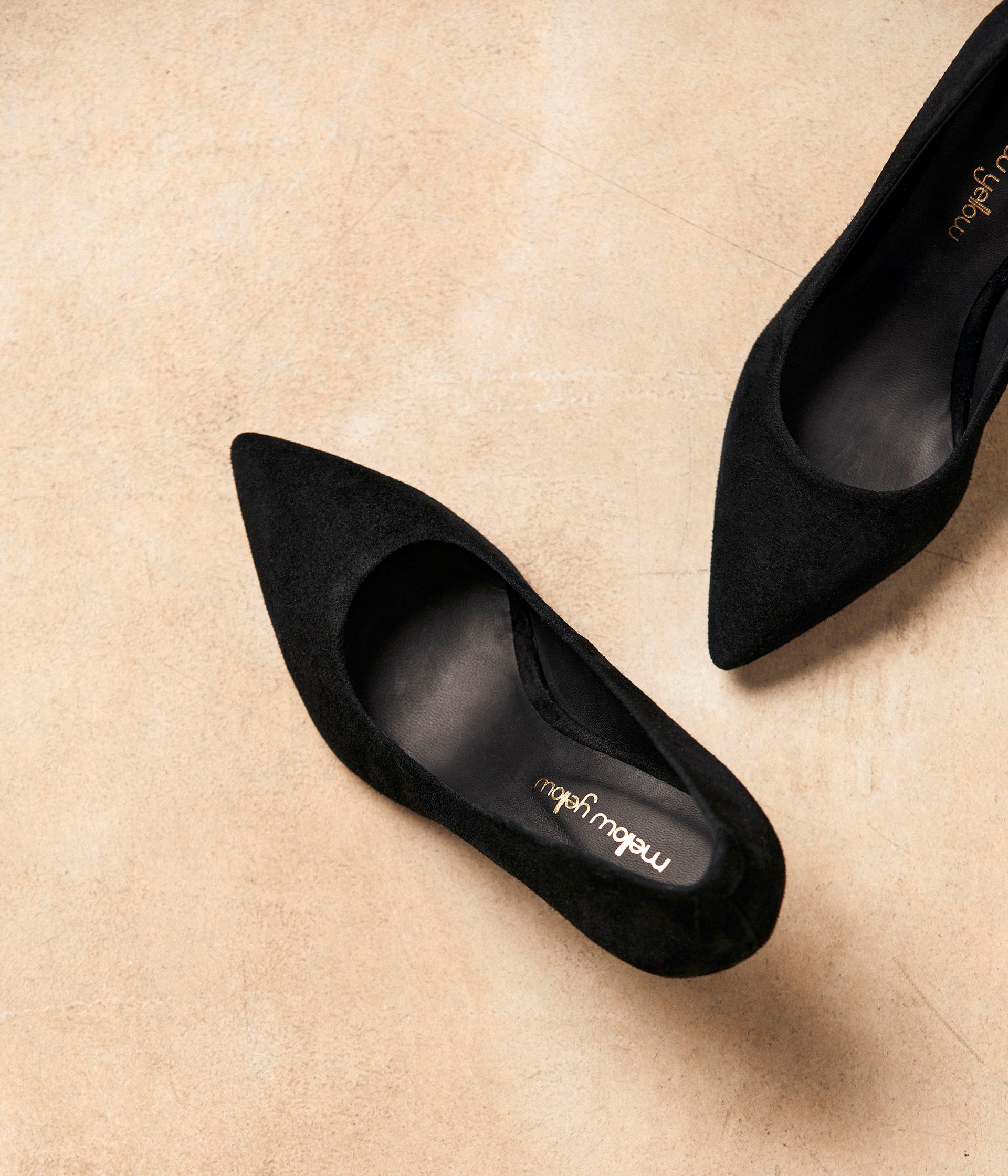 Escarpins cuir velours Caitlin