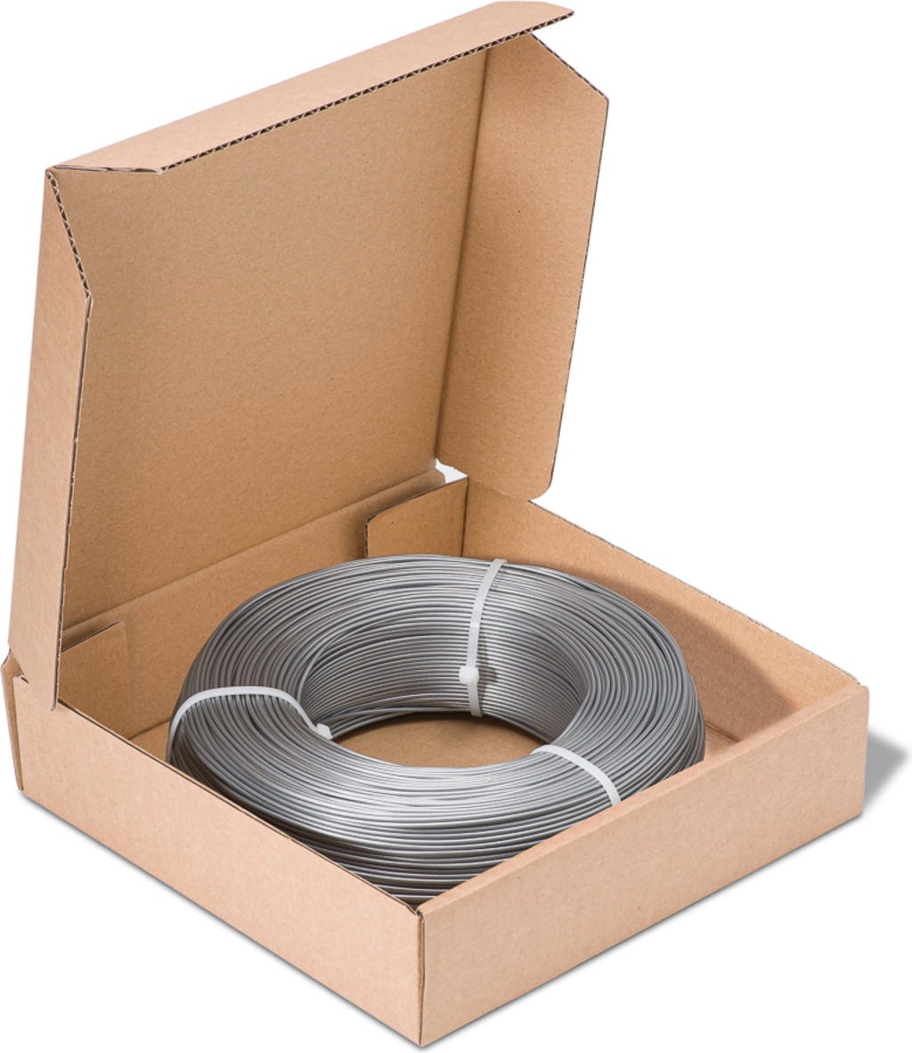 Fiberlogy  Refill Easy PLA Inox, 1,75 mm (850 g)    Easy PLA Refill für die Masterspool in Inox