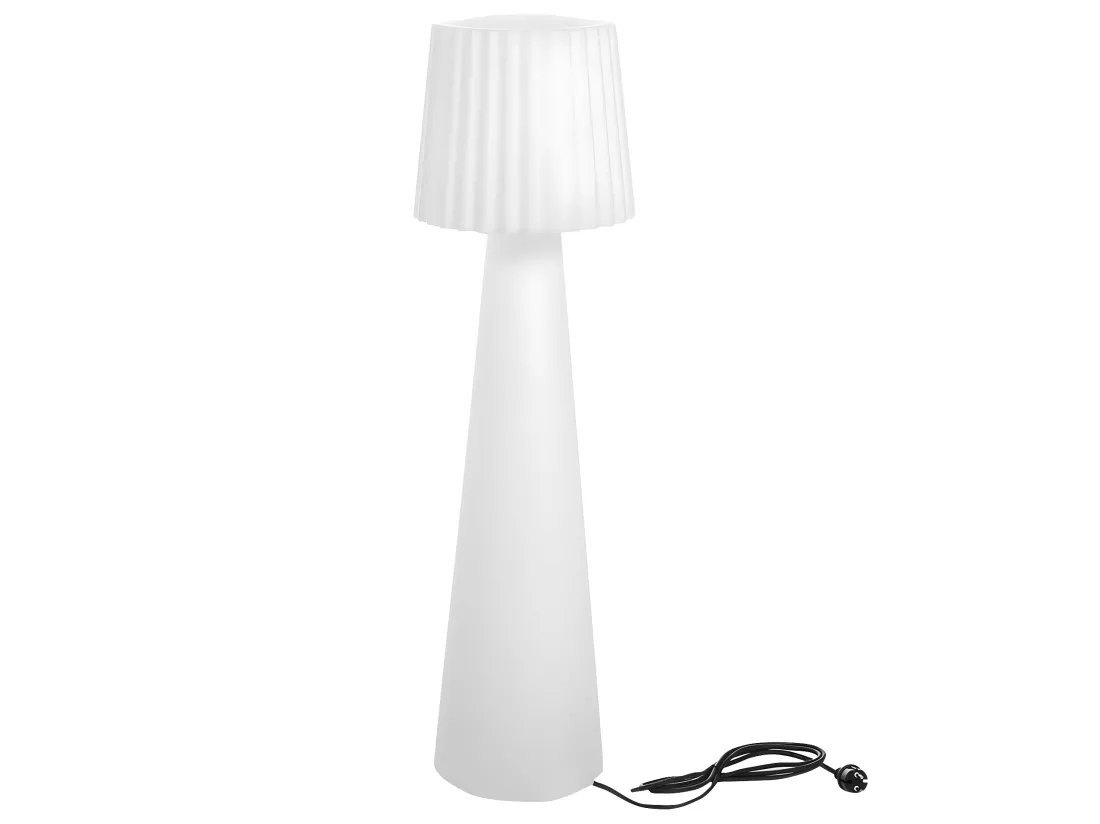 Lampadaire ext filaire LADY Blanc Polyéthylène H150CM