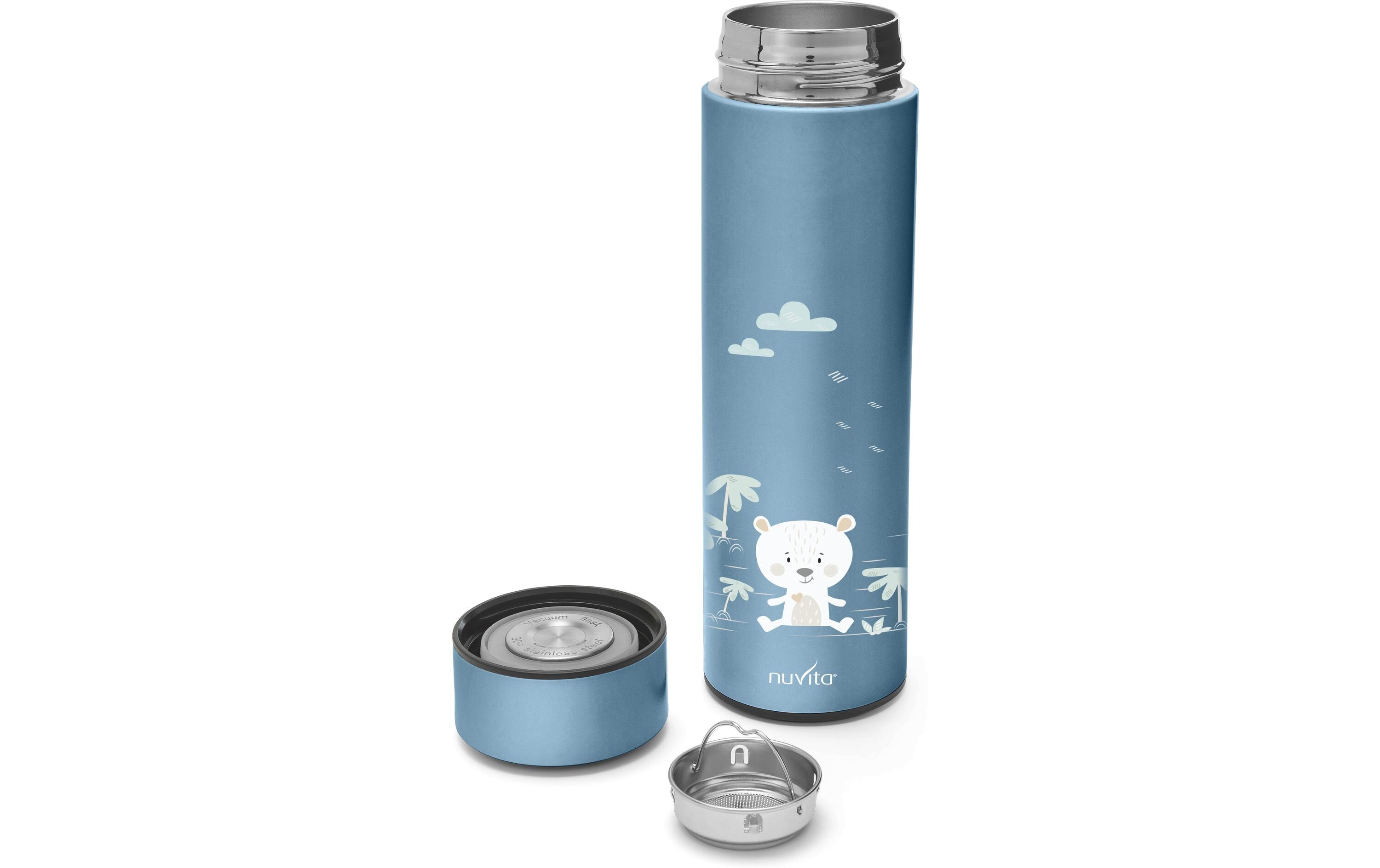 Thermobehälter Blau 500 mlThermosflasche mit Temperaturanzeige