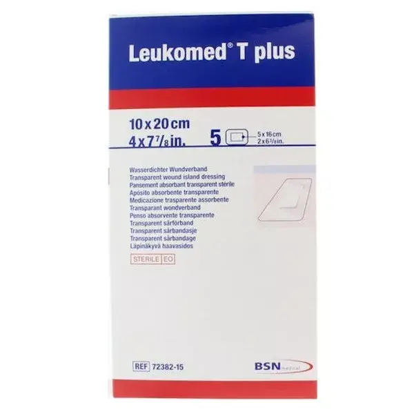 Curativo adesivo BSN Medical Leukomed T+ 10 x 20 cm, 5 unidades