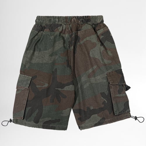 Short Cargo Enfant ZD022 Vert Kaki Camouflage