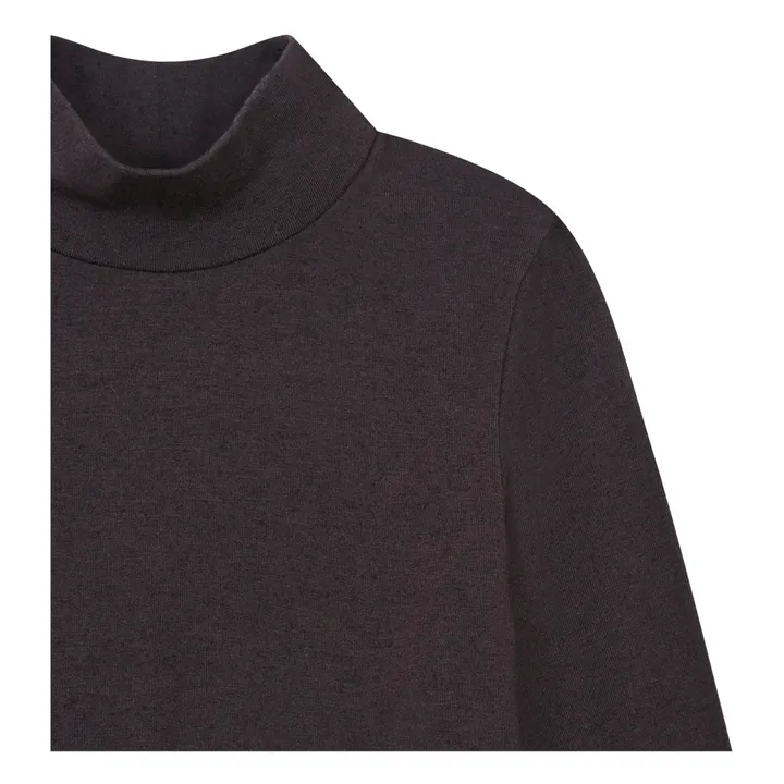 SMALLABLE BASICS Col Roulé Fille Manches Longues Jersey Laine | Noir