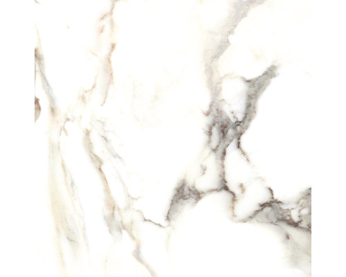 Porseleinen wand- en vloertegel Calacatta 59,7 x 59,7 cm goud