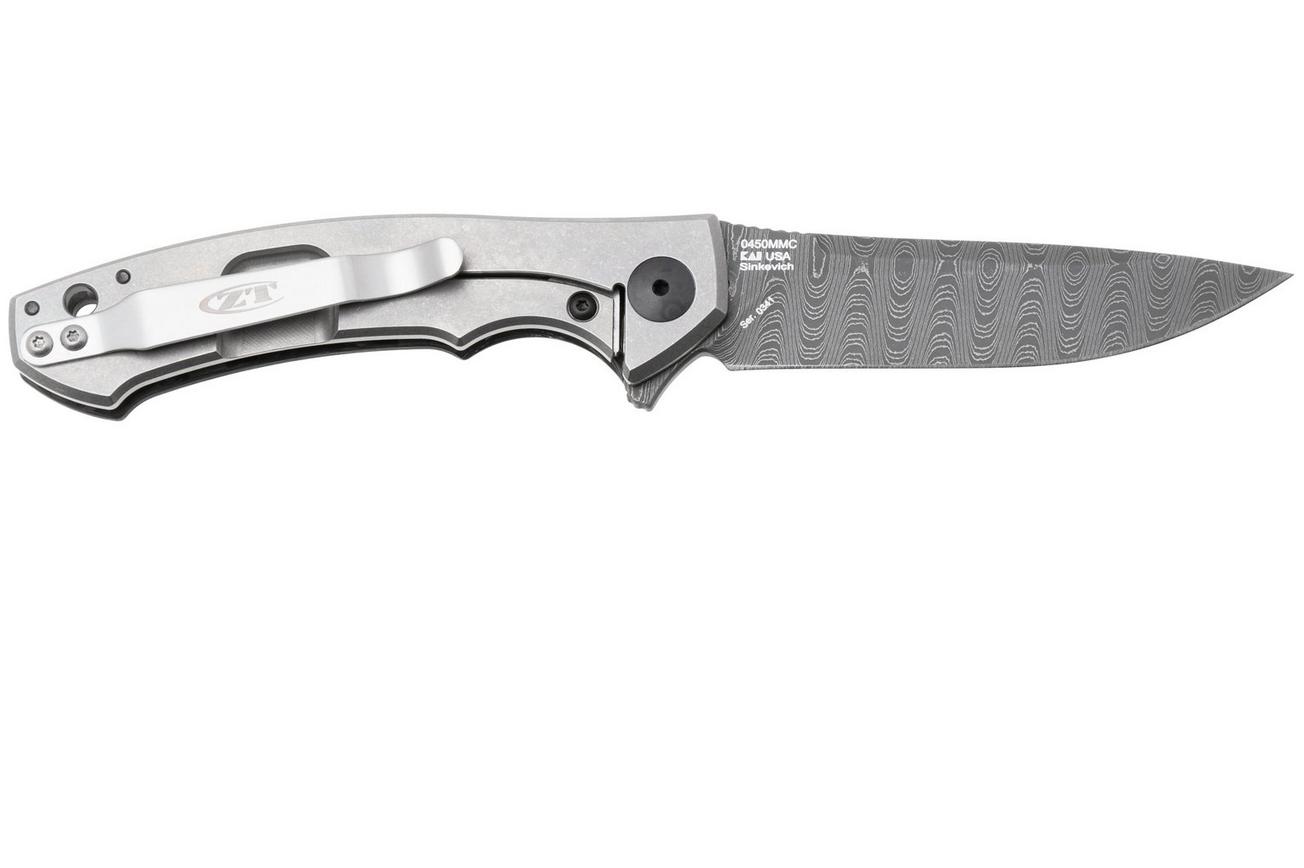 Zero Tolerance 0450MMC Vegas Forge Damascus, Marble Carbon Fiber, Limited Edition zakmes