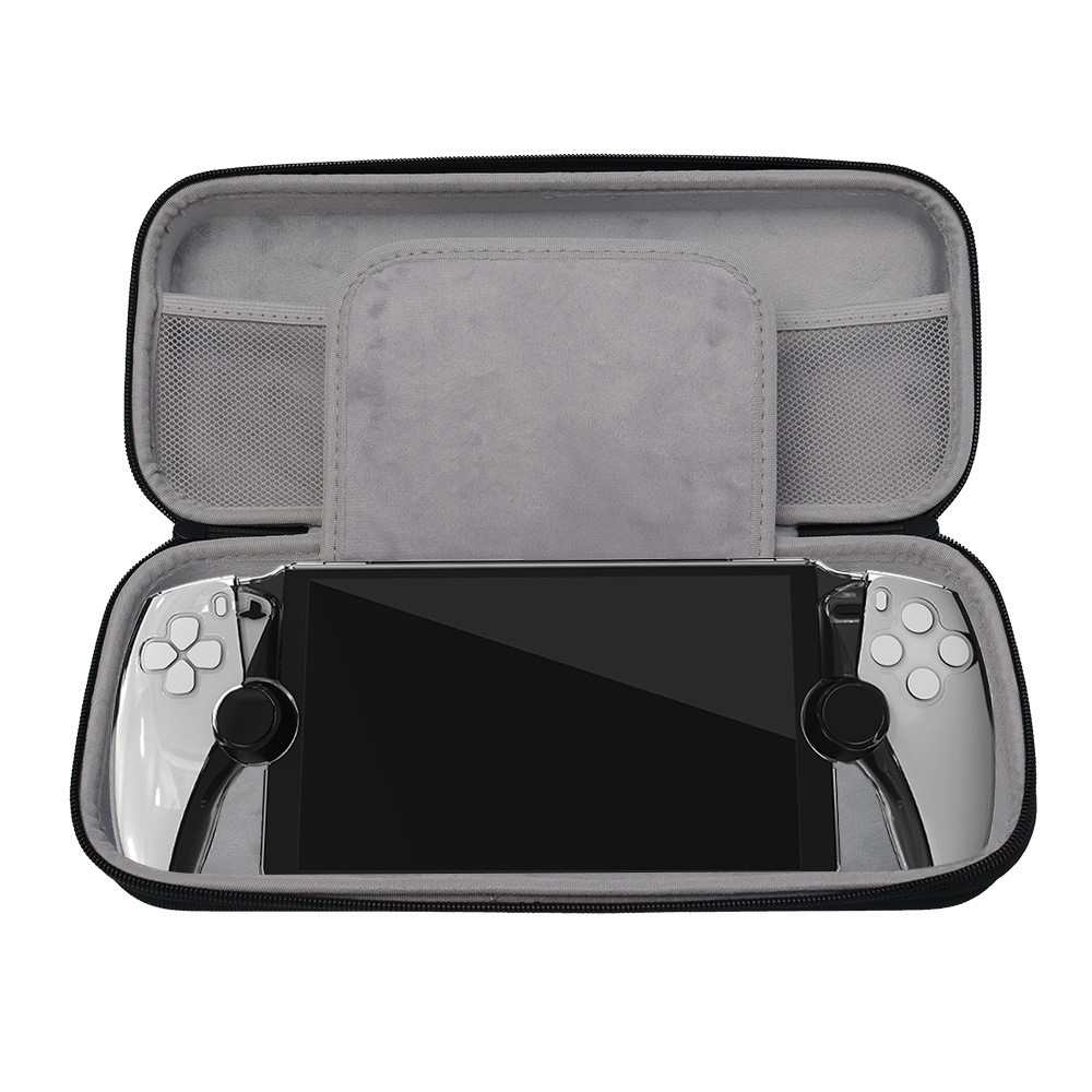 PlayStation Portal Remote Player Bruchsichere Reise Box Schutztasche Hartschale mit Griff - Schwarz