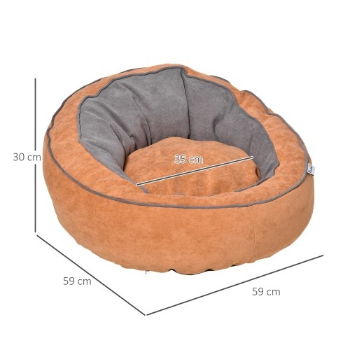 Cama laranja para animais de estimação