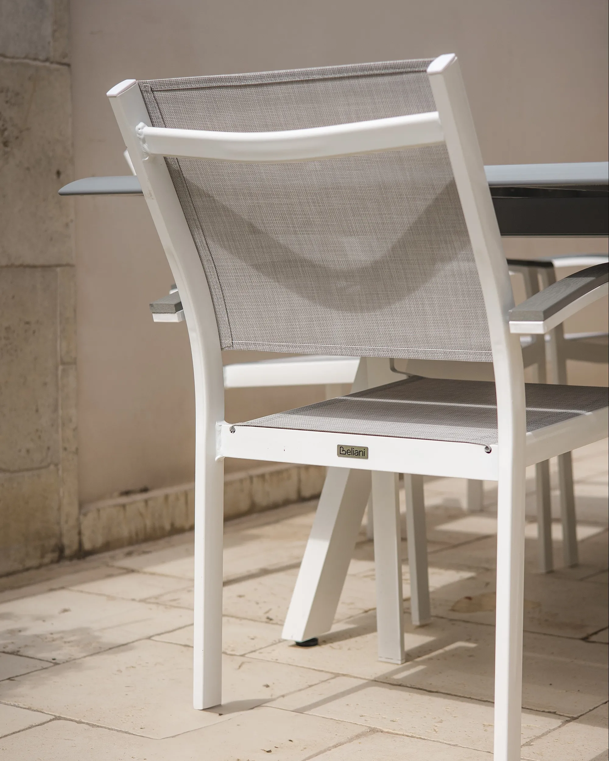 Set van 2 tuinstoelen PERETA Metaal Grijs