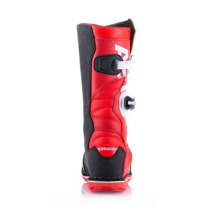 Bottes trial Alpinestars TECH-T BRIGHT RED / BLACK / WHITE 2025 - Rouge / Noir