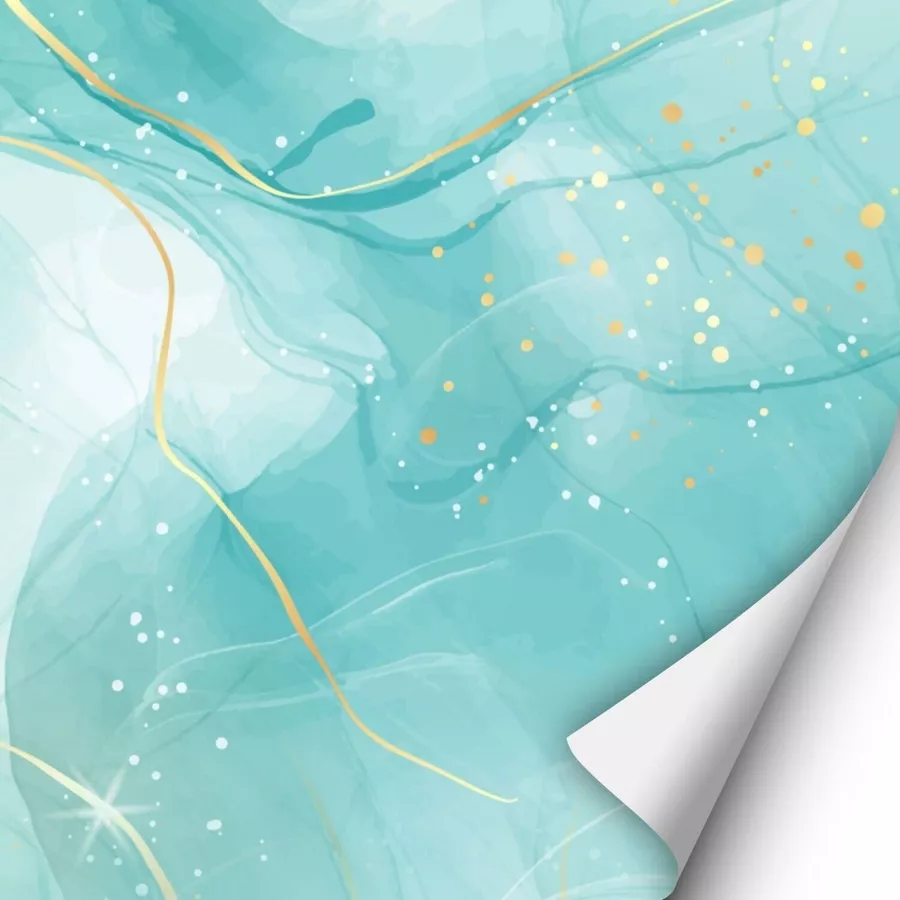 Nikima Klebefolie KF-30 selbstklebende Folie - Aqua türkis bunt