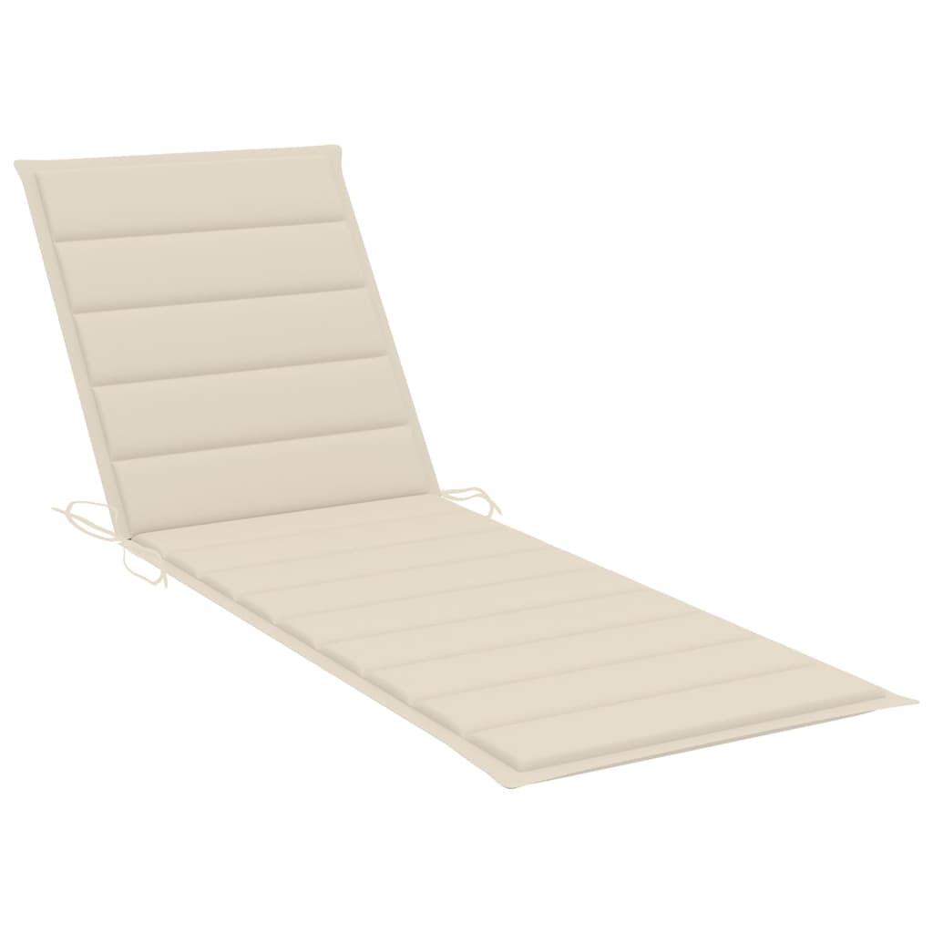 Transat chaise longue bain de soleil lit de jardin terrasse meuble d'extérieur 2 places avec coussin acacia solide et acier 0