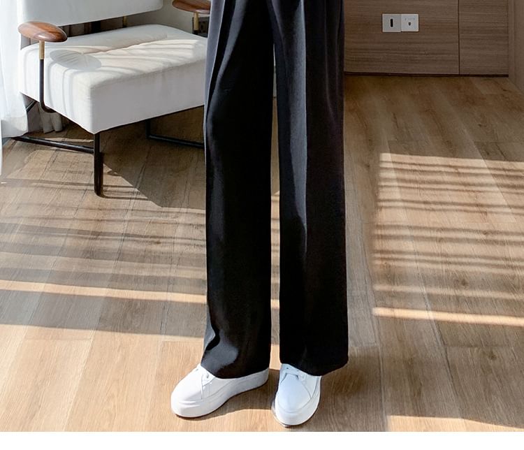 Aestering - Zwangerschapsbroek met elastische taille en rechte pijpen