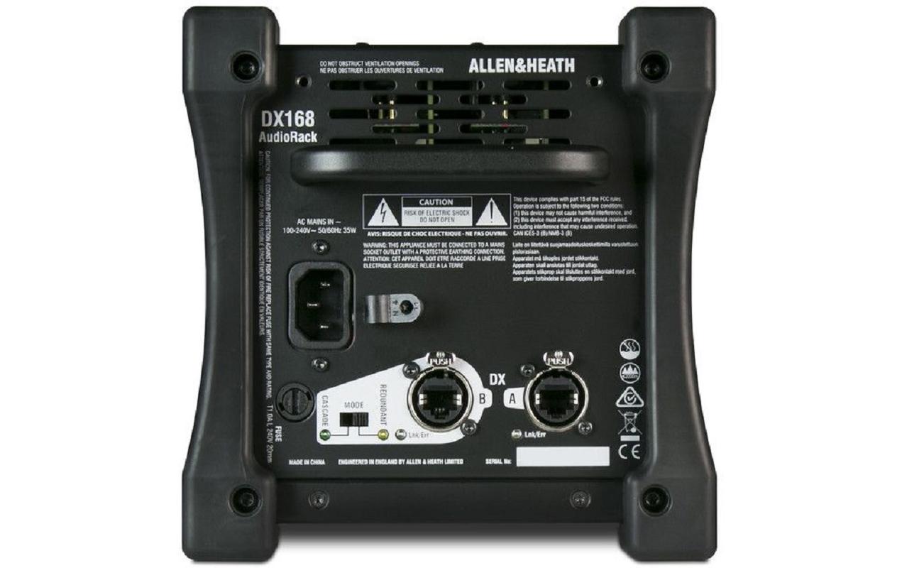 DX168 AudioRack<br>Tragbarer DX-Expander 16 XLR-Eingänge / 8 XLR-Ausgänge
