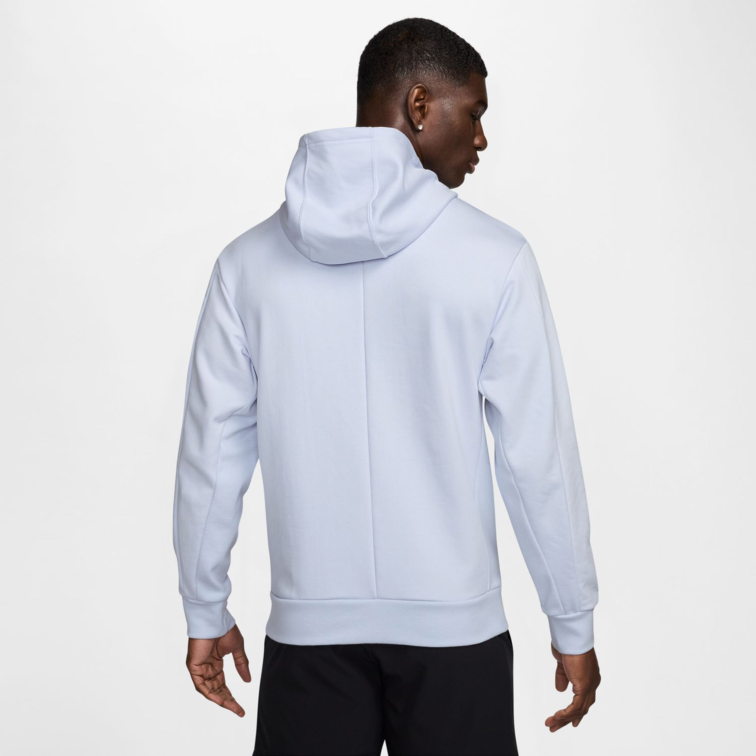 Nike Court Dri-Fit Fleece Heritage Sweat À Capuche Hommes - Gris Clair , Bleu Petrol