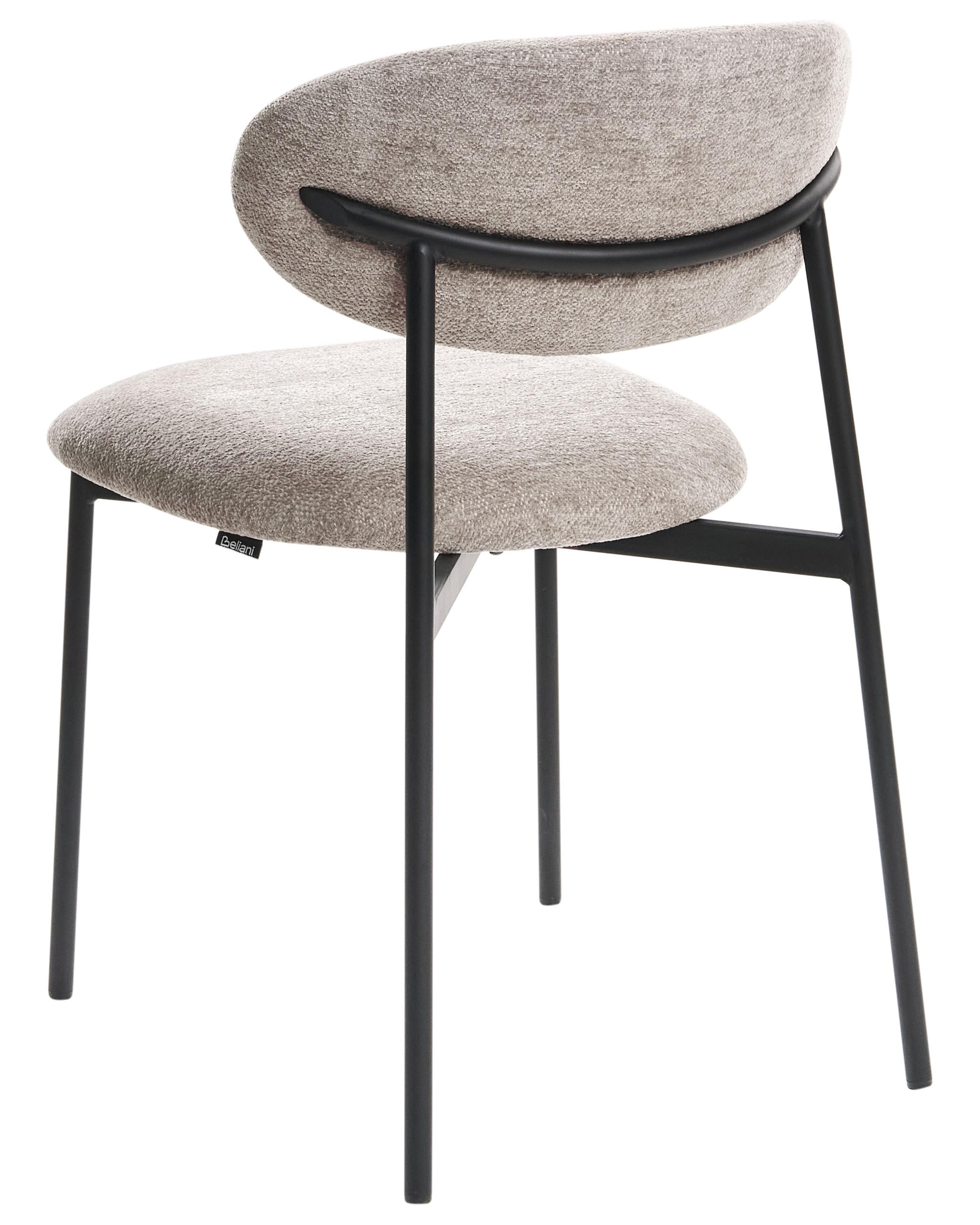 Set van 2 eetkamerstoelen COWLEY Chenille Taupe