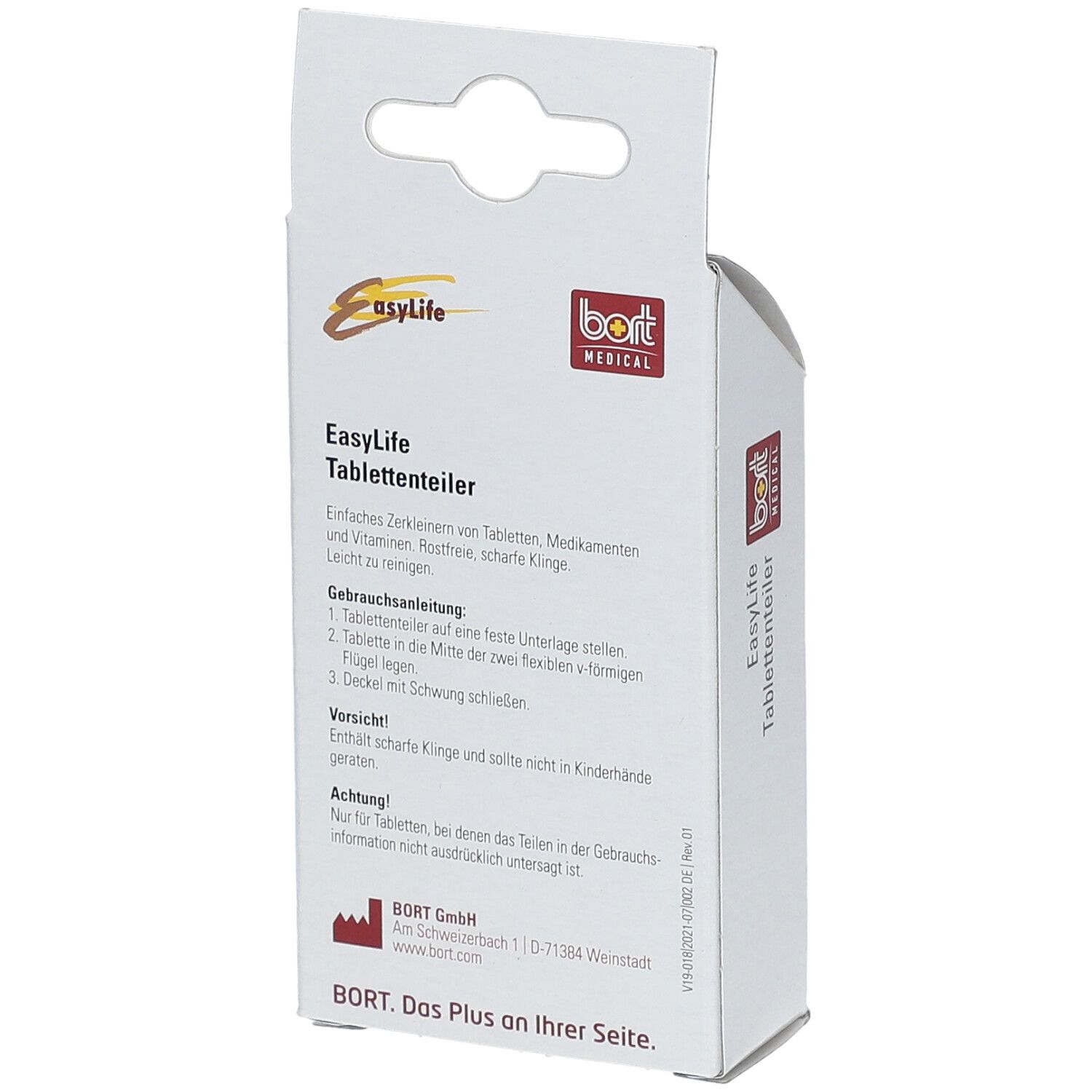 BORT EasyLife® Tablettenteiler transparent