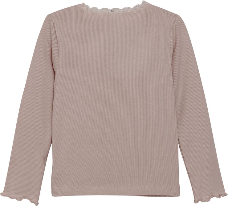 Huttelihut T-Shirt LS Rib Fawn