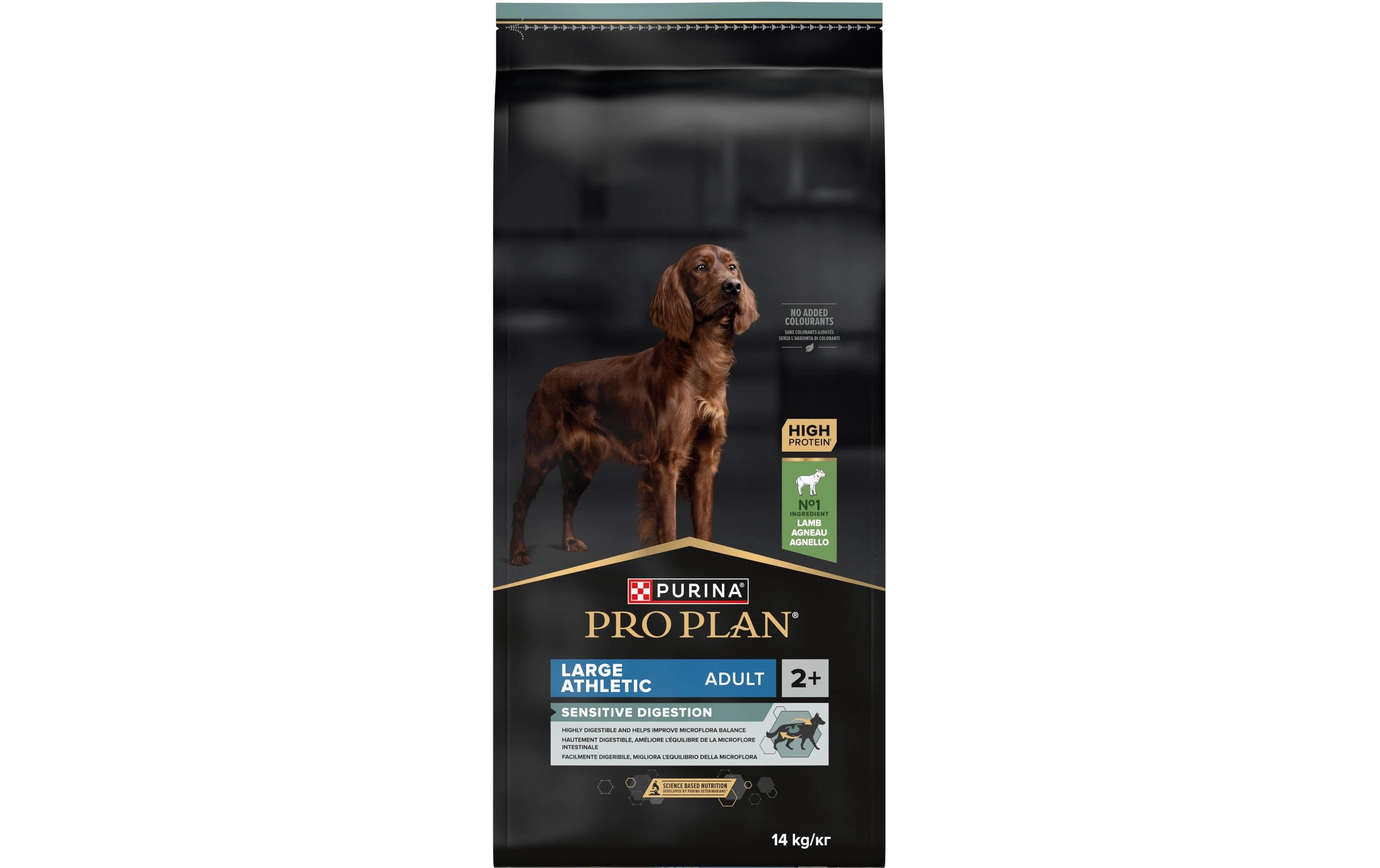 Trockenfutter L Athletic Adult Sens. Digestion Lamm, 14 kgAlleinfutter mit grosse Hunde