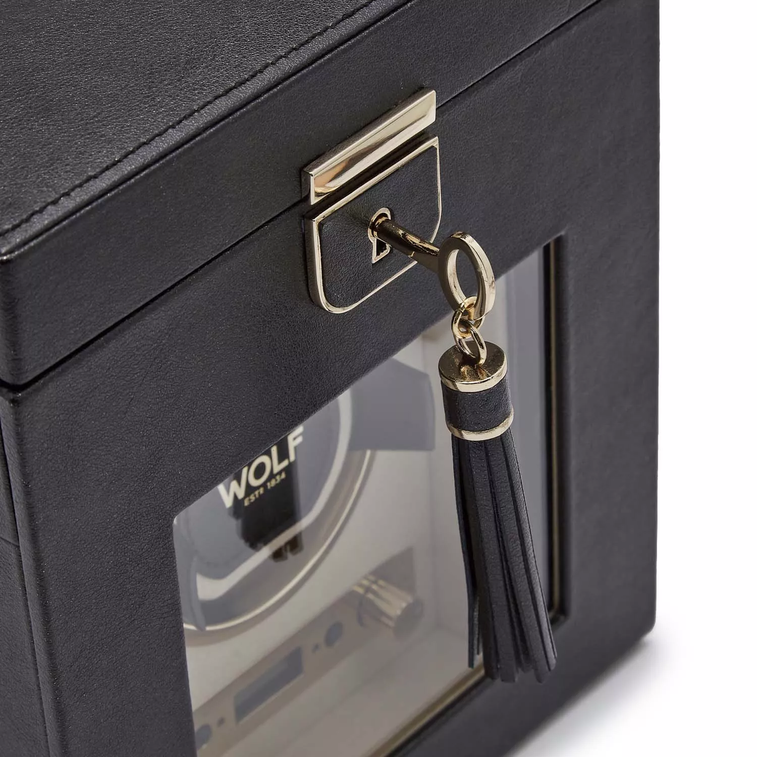 Wolf Palermo Watch Winder 1 ur Sort Læder 213702