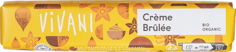 Vivani Chocolate-Bar Crème Brûlée (40 gr)