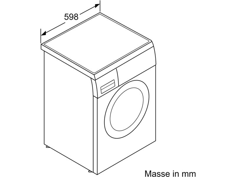Bosch Waschmaschine WUU28T10CH Links Frontloader mit LED-Display