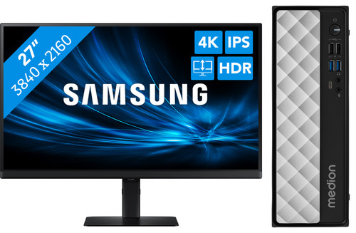 Medion Akoya T80 MD34590 + Samsung LS27D800UAUXEN