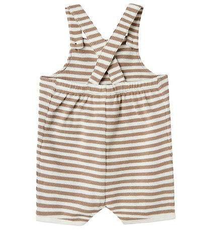 Lil' Atelier Latzhosen - NbmJonas - Mocha Baiser m. Struktur