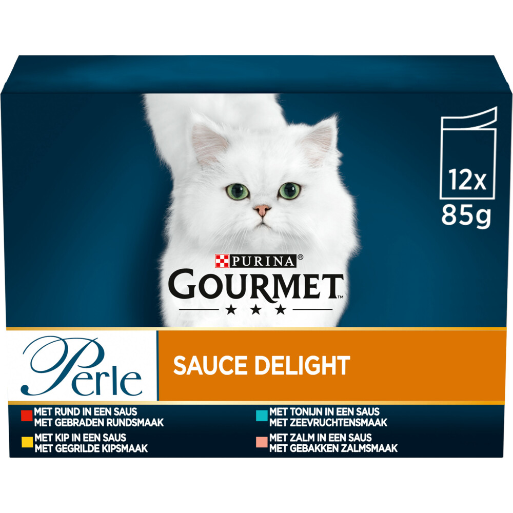 Gourmet Perle Sauce Delight Vlees - Vis12 x 85 gr