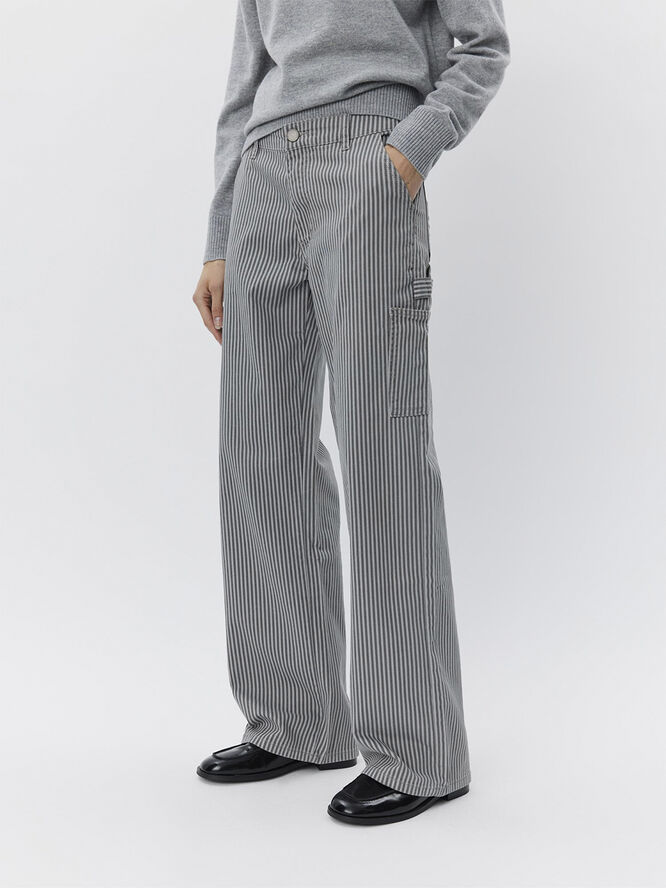 Sofie Schnoor Trousers Grey striped