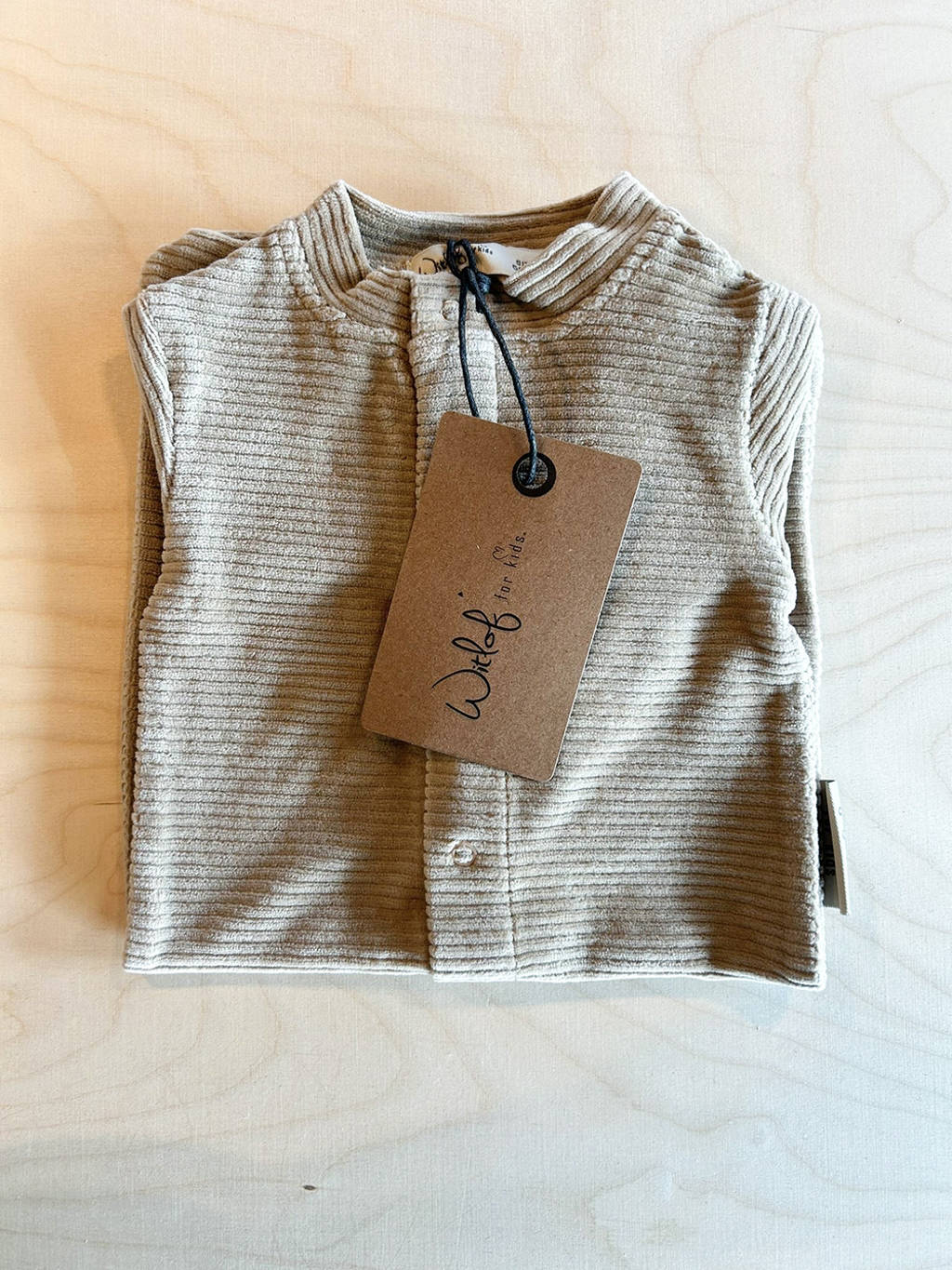 Witlof for kids boxpakje Urban Taupe velvet rib